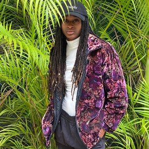 Rafael vintage velvety bomber jacket